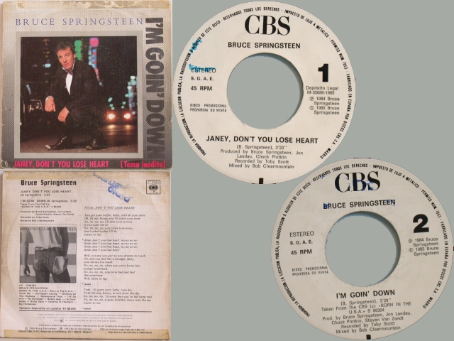 Bruce Springsteen - JANEY, DON'T YOU LOSE HEART / I'M GOIN' DOWN
